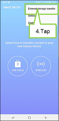 Galaxy Note 8 :How do I backup my device data on external storage?