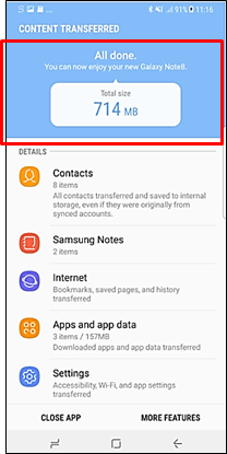 Galaxy Note 8 :How do I backup my device data on external storage?