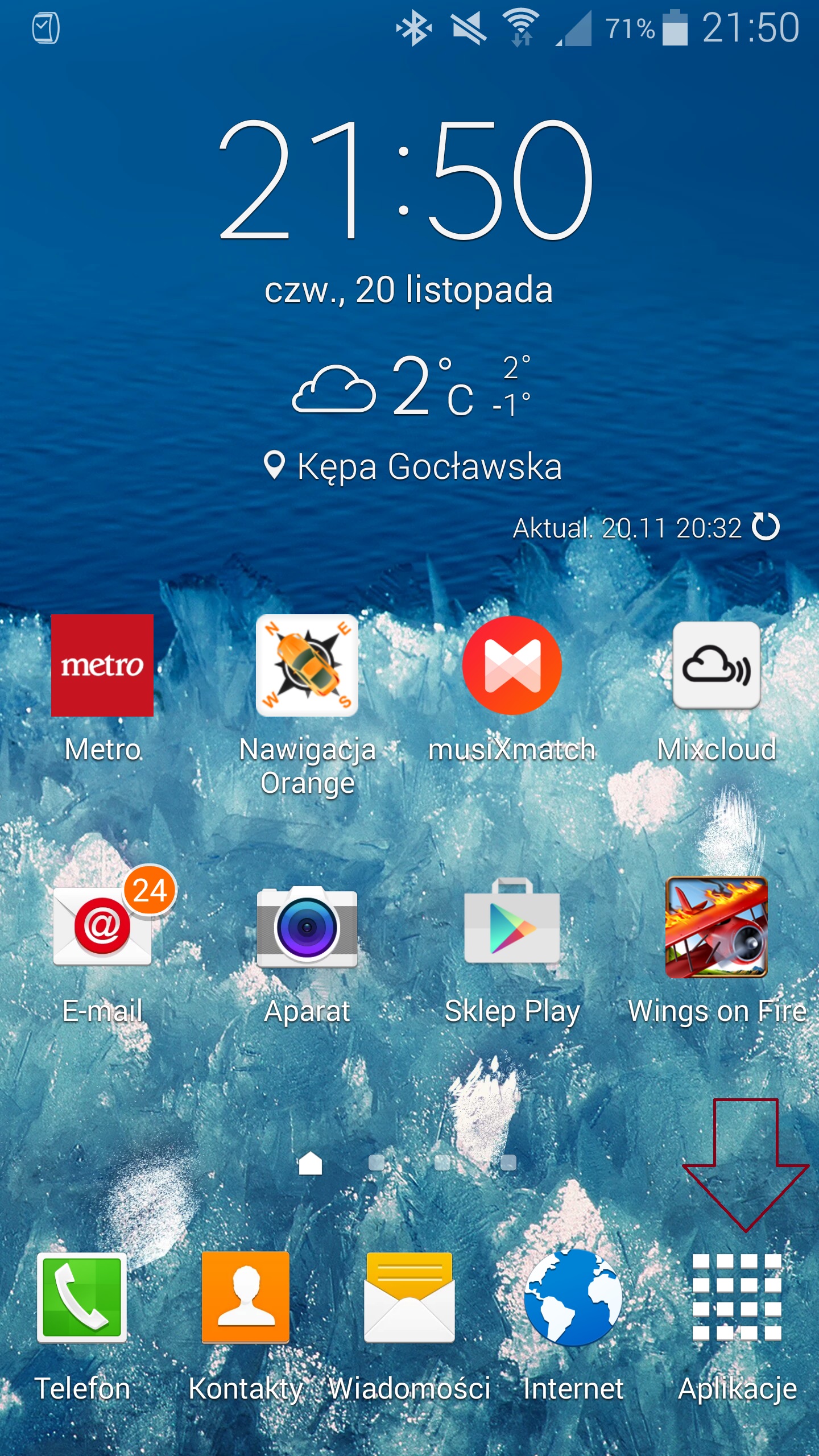 Przechodzimy więc do menu Aplikacji