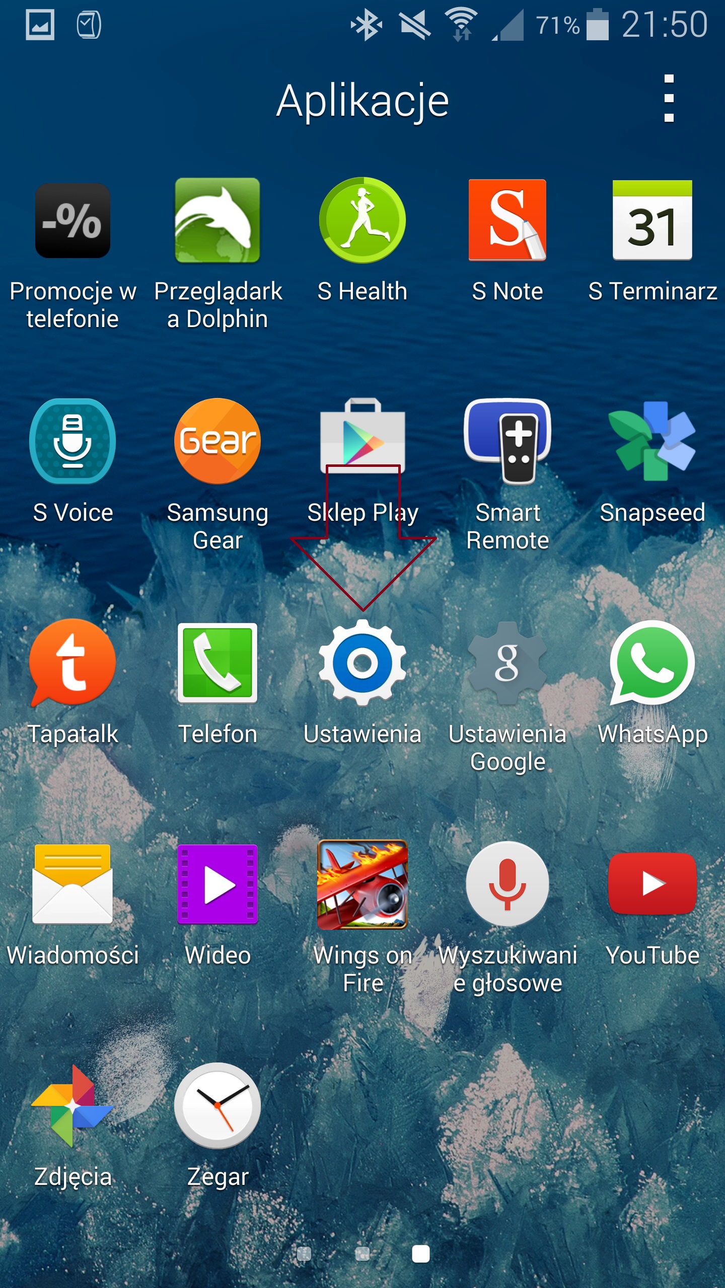 Przechodzimy więc do Ustawień telefonu