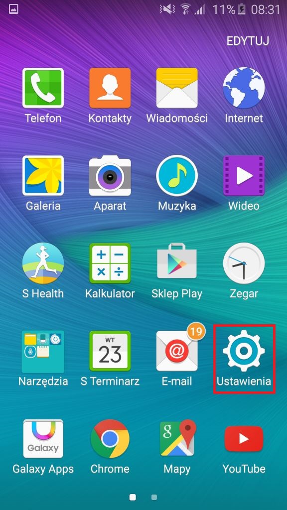 Ustawienia