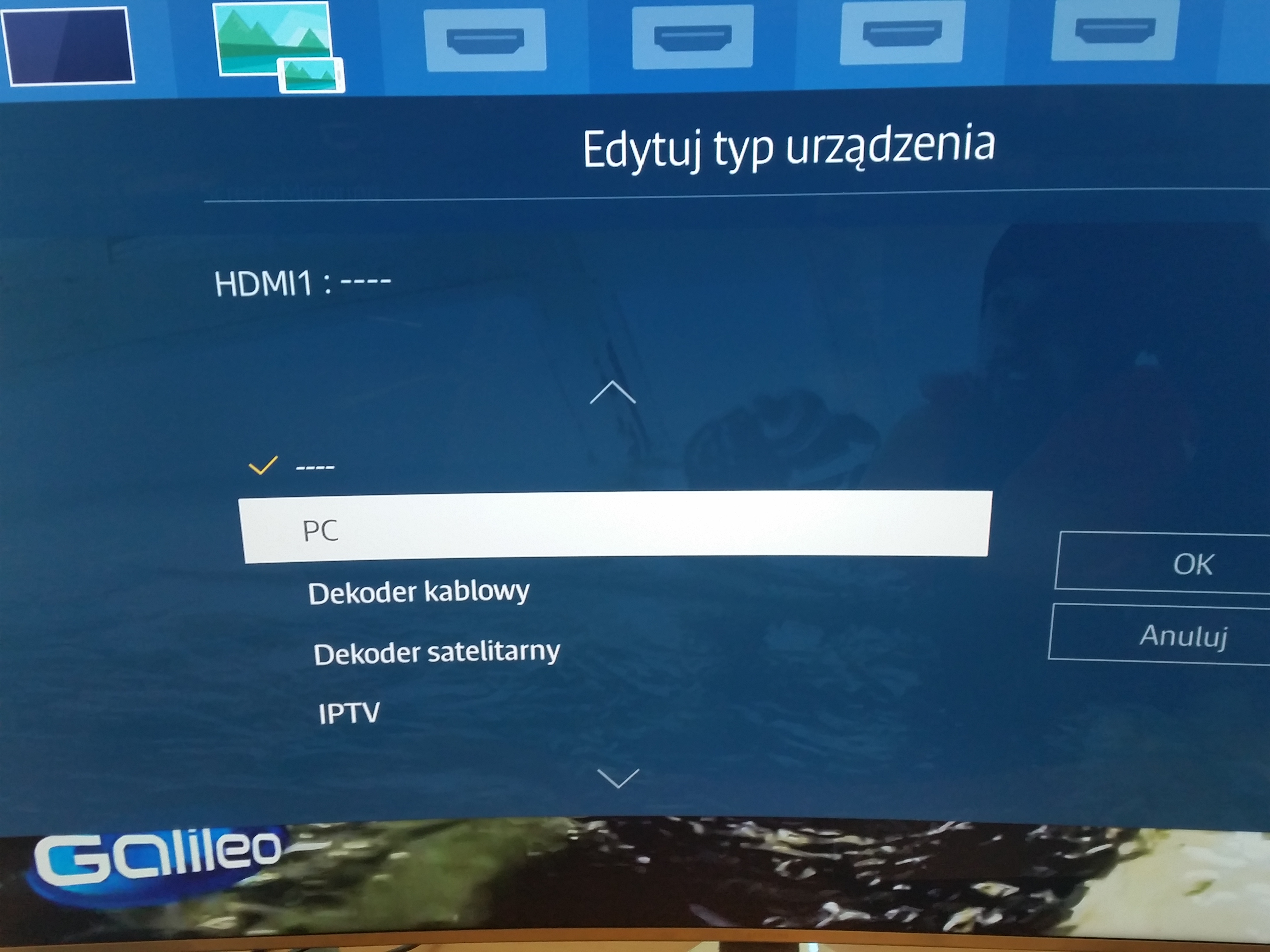 Następnie należy wybrać opcje „Edytuj typ urządzenia”, gdzie zaznaczmy DVI PC lub PC
