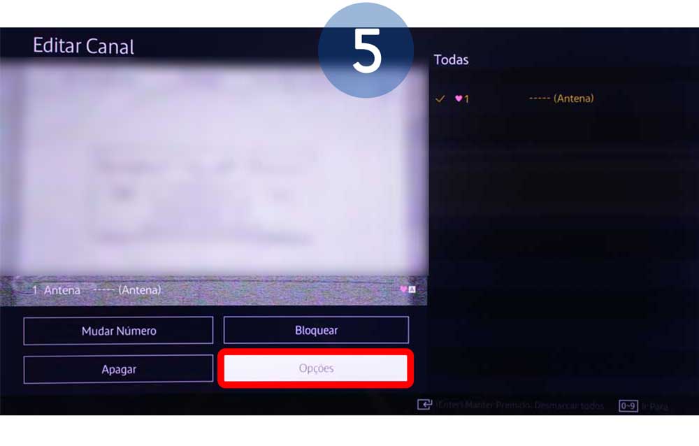 Percorra até ao menu de edição e selecione Opções