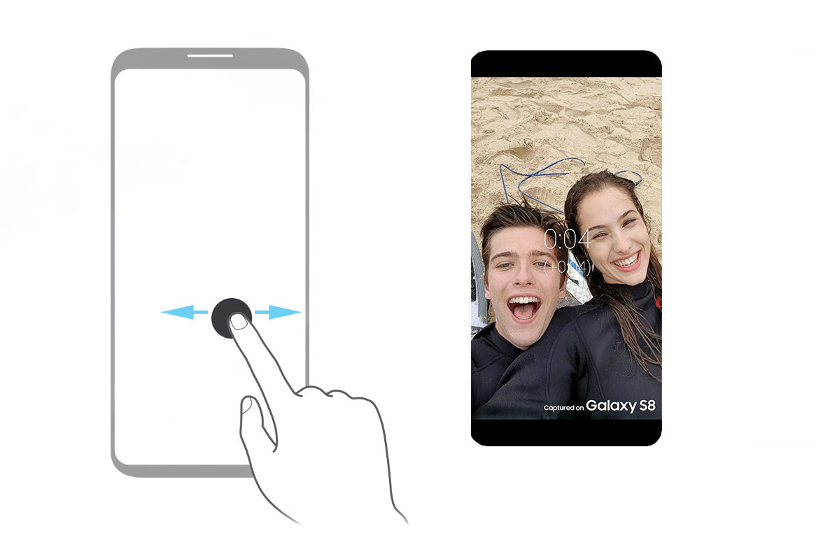 Arraste o cursor de reproduçao para a equerda ou direita para percorrer o video.