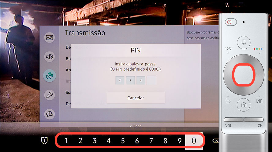 Introduza o PIN