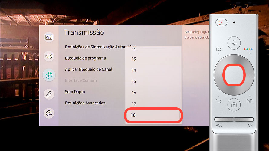 Selecione a classificação pretendida