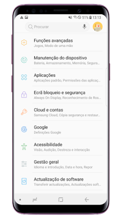 Como ocultar a barra de navegação enquanto se utiliza aplicações em modo ecrã inteiro