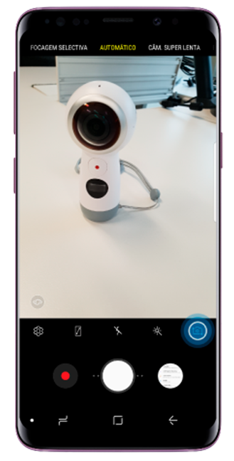 Na lista de modos de disparo, toque em Selfie Focus
