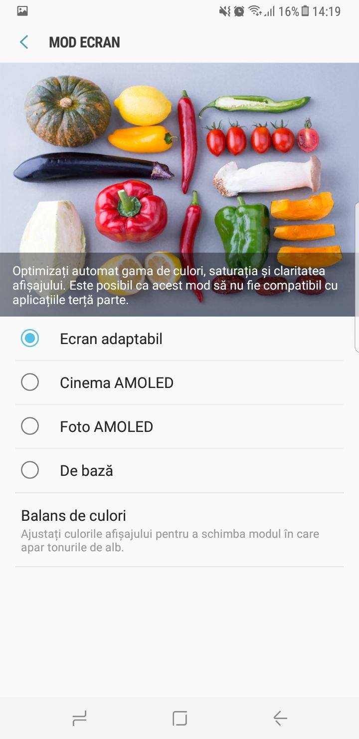Selectati Mod Ecran