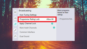 Programme Rating Lock
