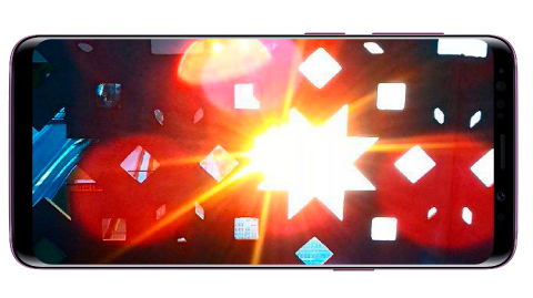 Reflexii sau pete de lumină apărute lângă sursele de lumină