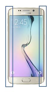 Pri uporabi Galaxy S6 se dogaja, da naprava slabše zaznava dotike na robu zaslona. Je z napravo kaj narobe?