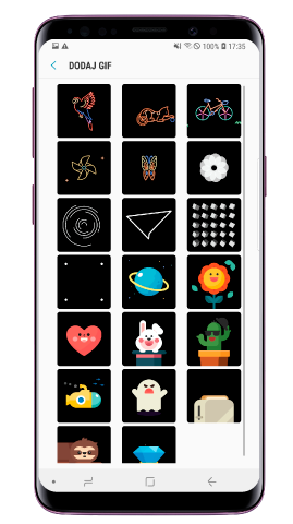 Izaberite GIF u Galeriji