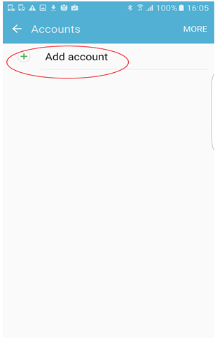 Tap Add account