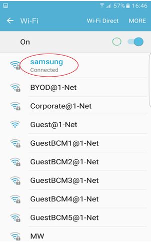 Settings - Forgot A Network