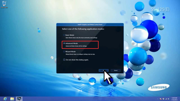 Select Advanced Mode in Graphic Properties Panel