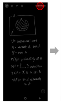 Save the memo by tapping on SAVE IN NOTES icon