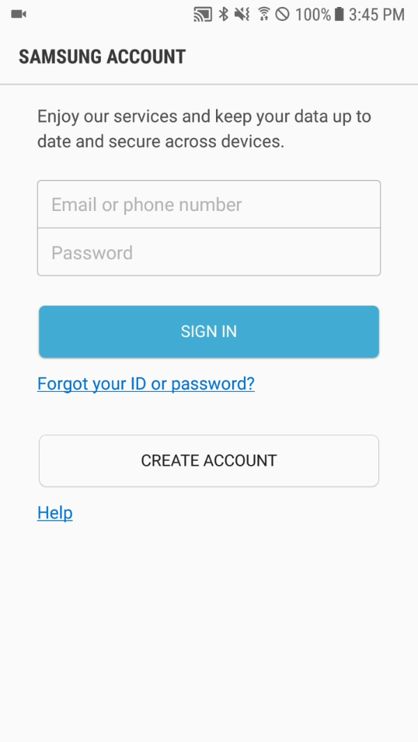 Sign in/up for Samsung Account via Samsung SmartThings | Samsung