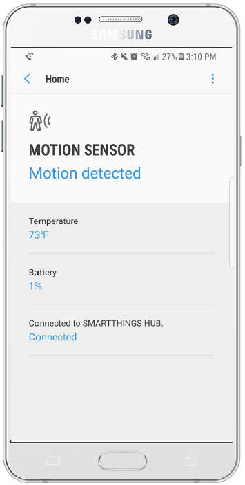 Overview of Samsung SmartThings Motion Sensor