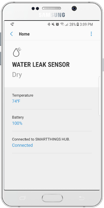 Overview of Samsung SmartThings Water Leak Sensor
