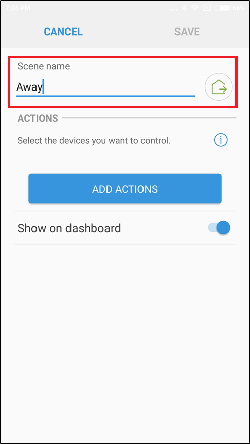 Enter a name for the mode