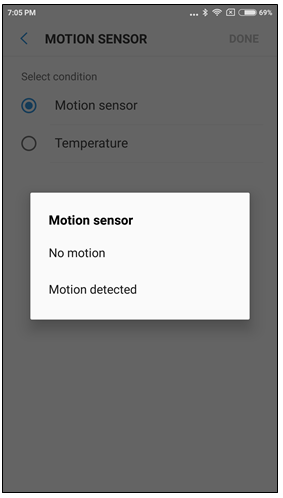 Select the state of use
