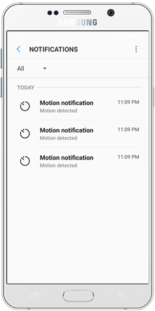 Tap the three vertical dots in Notifications