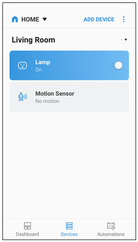 Assign devices to the room