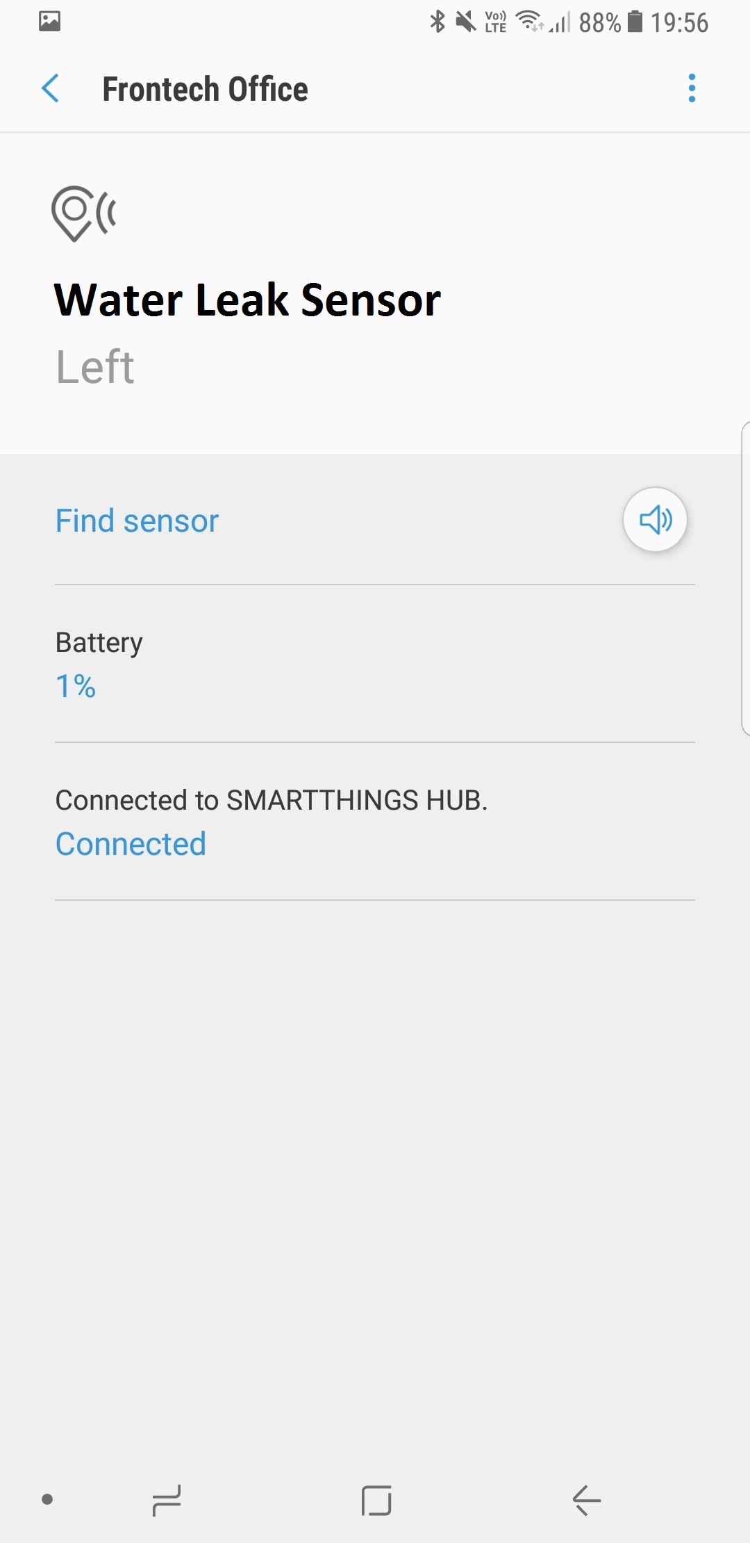 Samsung SmartThings Water Leak Sensor isn't reporting or is stuck on wet or dry