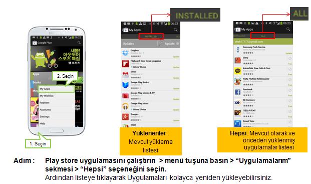 Yeni bir cihaz satın alırken eski cihazımdaki uygulamaları nasıl alabilirim?