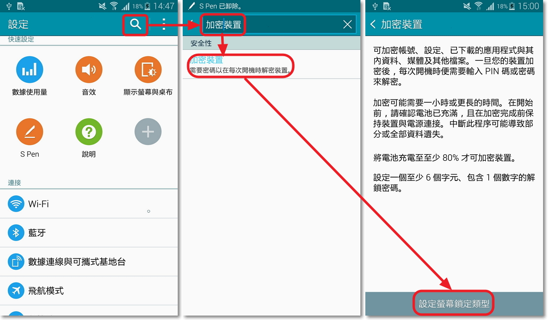當我使用 Galaxy Note 4 (SM N910U) 無法變更螢幕鎖定方式,應該如何解決呢?