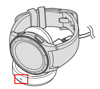 Gear S3 如何查看無線充電座之充電狀態?