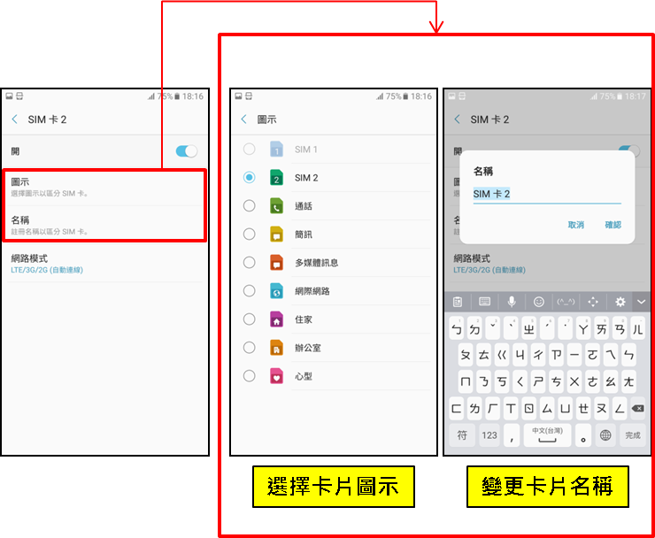 Galaxy A5 / A7 (2017) 如何使用雙 SIM 或 USIM 卡?