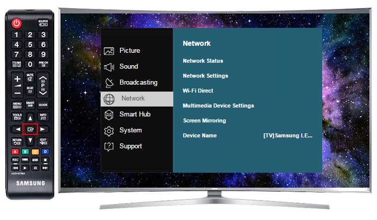 透過 Screen Mirroring / Smart View 連接我的行動裝置