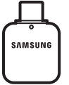 Galaxy S8/S8+ 使用盒內的 Micro USB 連接器連接第三方產品的 micro USB 連接埠時,連接的產品無法辨識,亦無法正常運作