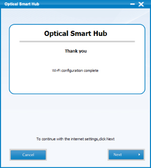 Optical Smart Hub - налаштування підключення приводу по Wi-Fi