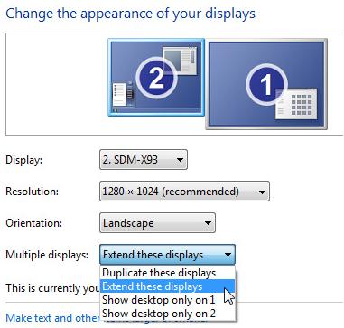 Dual view mode