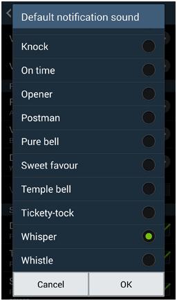 What are the different sounds and notifications on my Samsung Galaxy Note3?