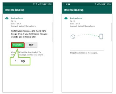 How to back up or restore WhatsApp data