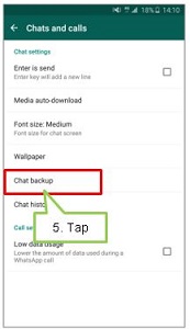 How to back up or restore WhatsApp data
