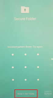 Saya lupa kunci Secure Folder saya, apa yang harus Saya lakukan?