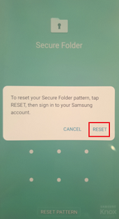 Saya lupa kunci Secure Folder saya, apa yang harus Saya lakukan?