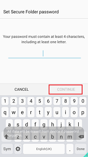 Saya lupa kunci Secure Folder saya, apa yang harus Saya lakukan?