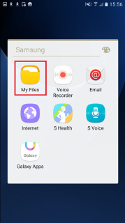 how to find downloaded files on samsung phone