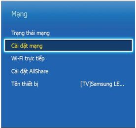Làm thế nào để thiết lập cấu hình IP cho TV để thiết bị có thể kết nối mạng?
