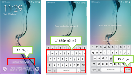 Làm thế nào để đăng ký chế độ khóa vân tay trên máy Galaxy A7 (2016)?