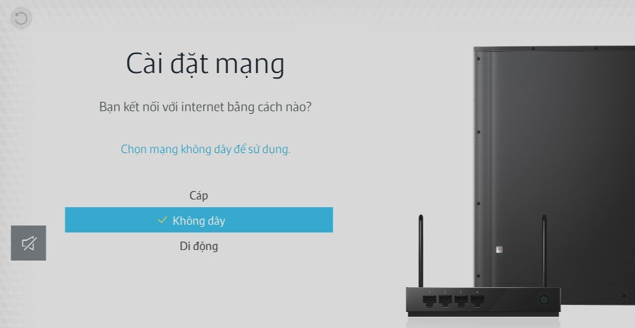 Làm thế nào để kết nối TV UA65JS9000 vào mạng không dây?