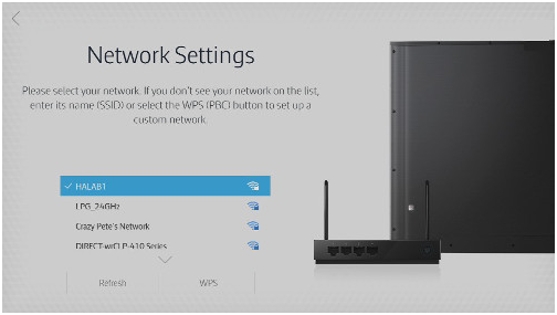 Làm thế nào để kết nối TV UA65JS9000 vào mạng không dây?