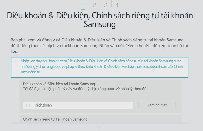 Làm thế nào để tạo một tài khoản Samsung trên TV UA65JS9000?