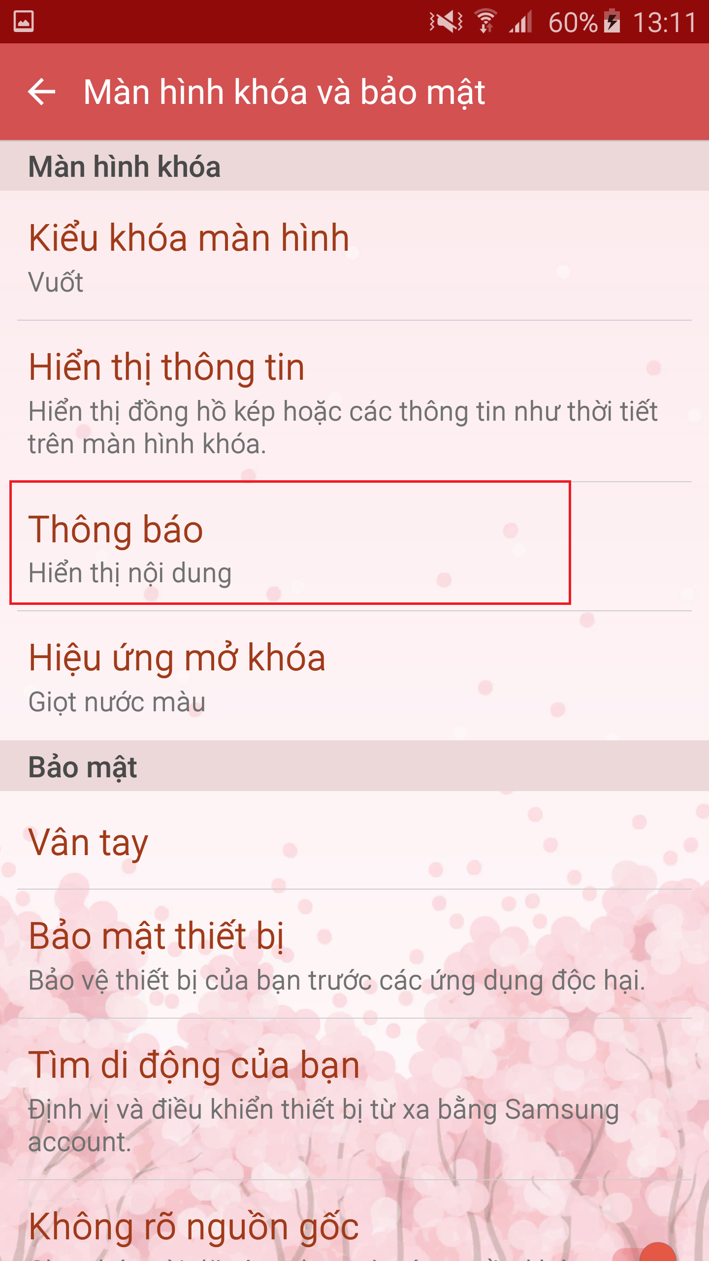 Làm thế nào để cài đặt thông báo cho từng ứng dụng trên máy Galaxy A5 (2016)?